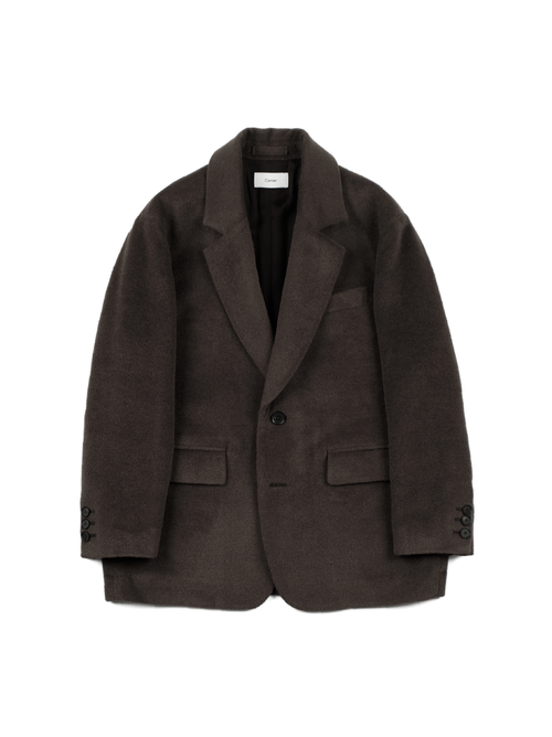 SURI ALPACA/WOOL/SILK BEAVER JACKET for WOMEN｜BROWN