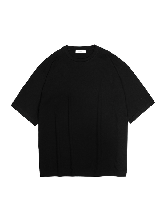 SUVIN COTTON HIGH GAUGE SOFT JERSEY T-SHIRTS｜BLACK