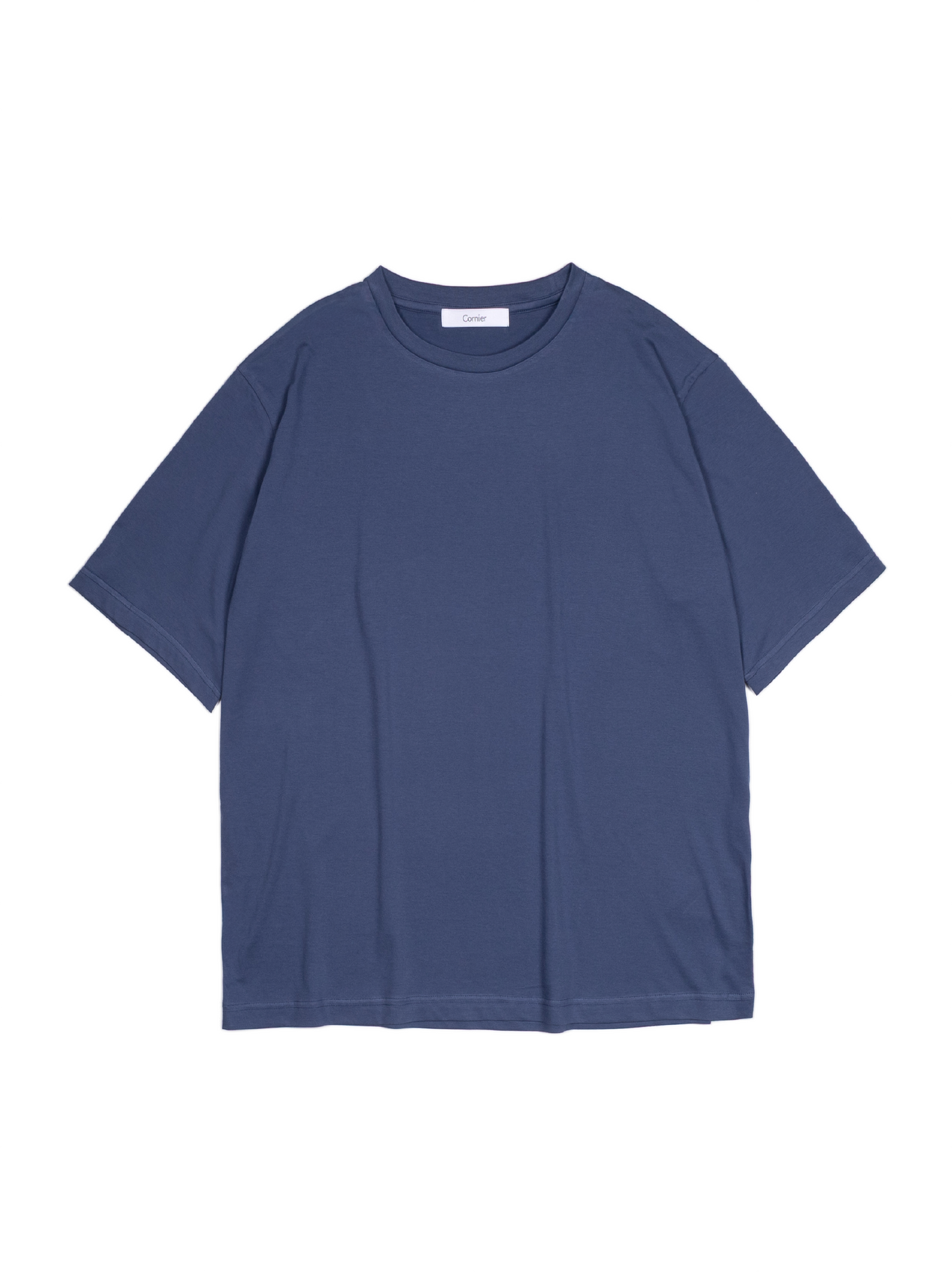 SUVIN COTTON HIGH GAUGE SOFT JERSEY T-SHIRTS｜PRUSSIAN NAVY