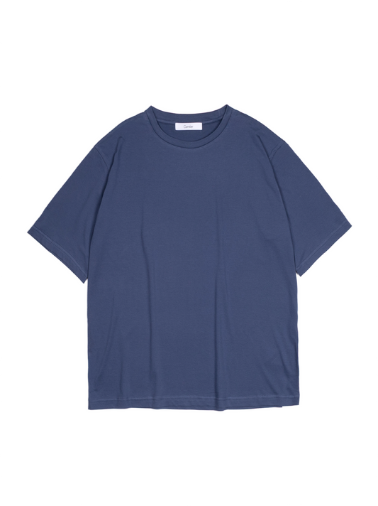 SUVIN COTTON HIGH GAUGE SOFT JERSEY T-SHIRTS｜PRUSSIAN NAVY