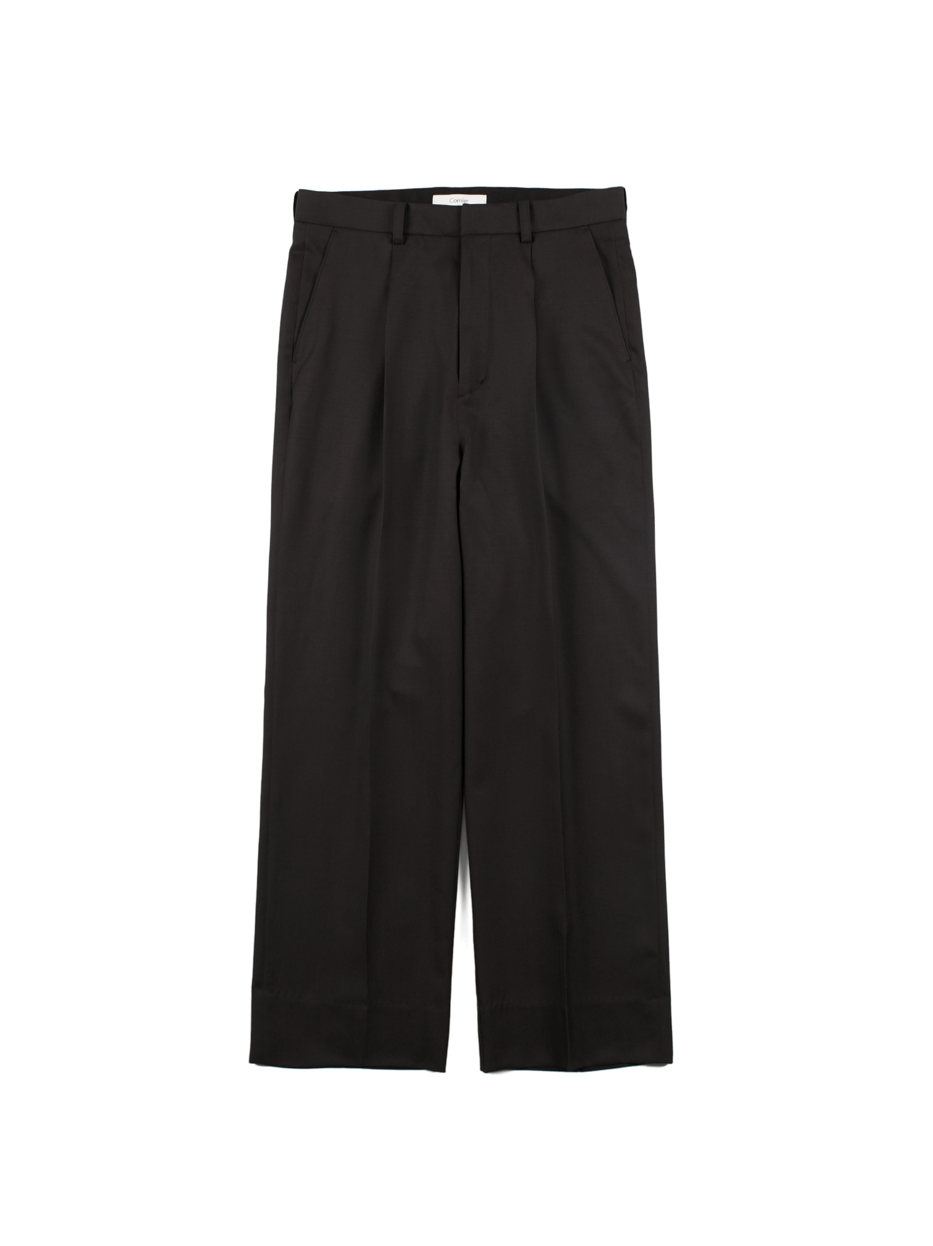 【Cornier】Super130'sWORSTDSTRAIGHT SLACKS 20PT41BLACK.png?v=1738212665&
