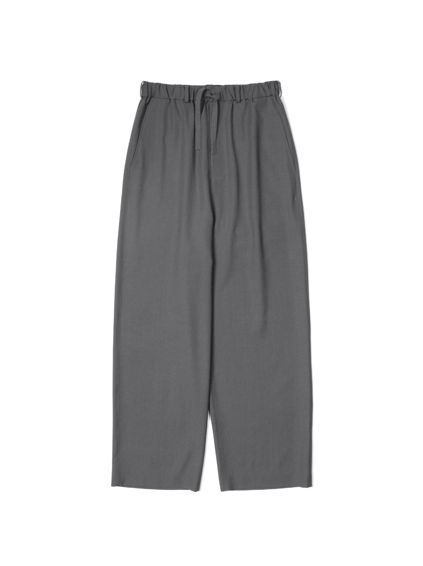 Super130's WORSTED WOOL TROPICAL EASY PANTS｜ASH TAUPE