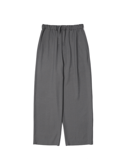Super130's WORSTED WOOL TROPICAL EASY PANTS｜ASH TAUPE