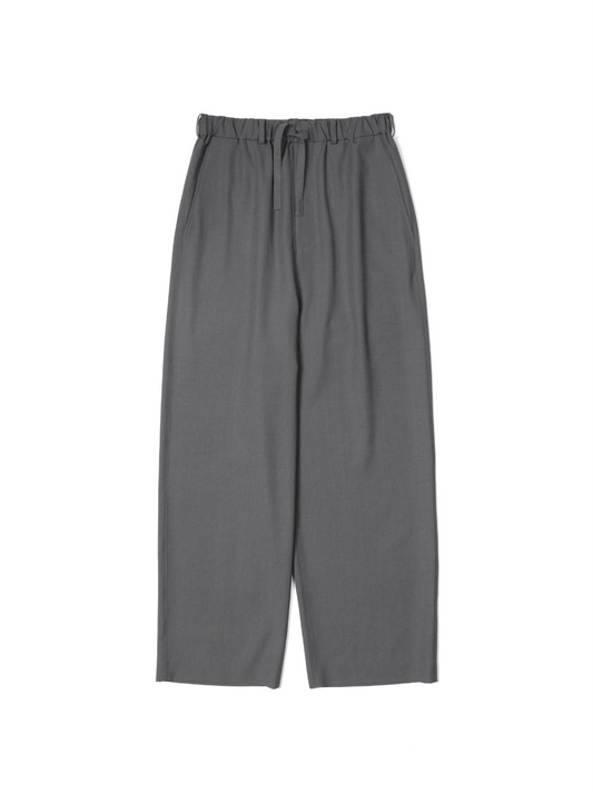Super130's WORSTED WOOL TROPICAL EASY PANTS｜ASH TAUPE