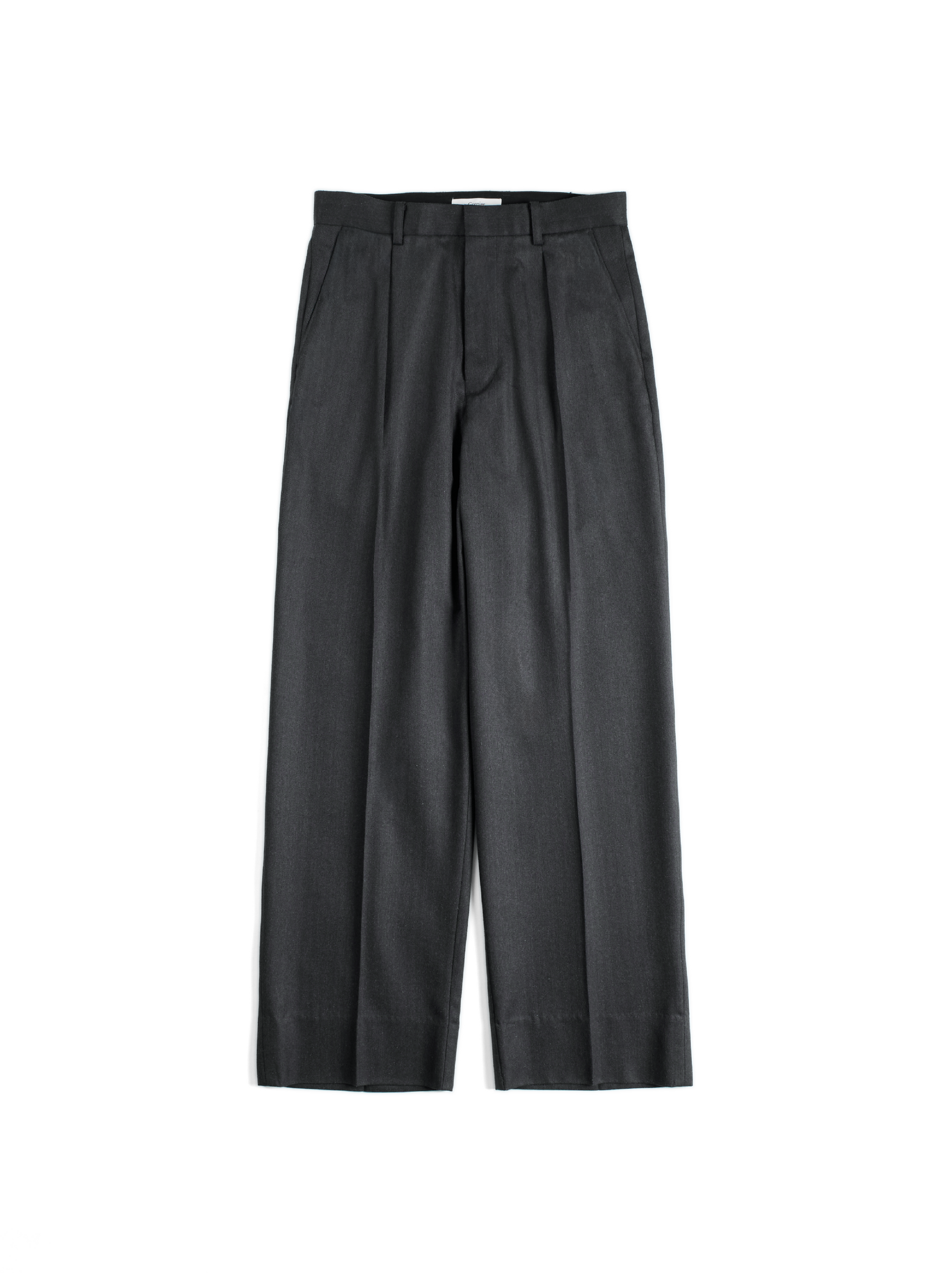 Super130's WOOL/SILK HERRINGBONE SLACKS|CHARCOAL – Cornier Super130's WOOL/SILK HERRINGBONE SLACKS|CHARCOAL – Cornier