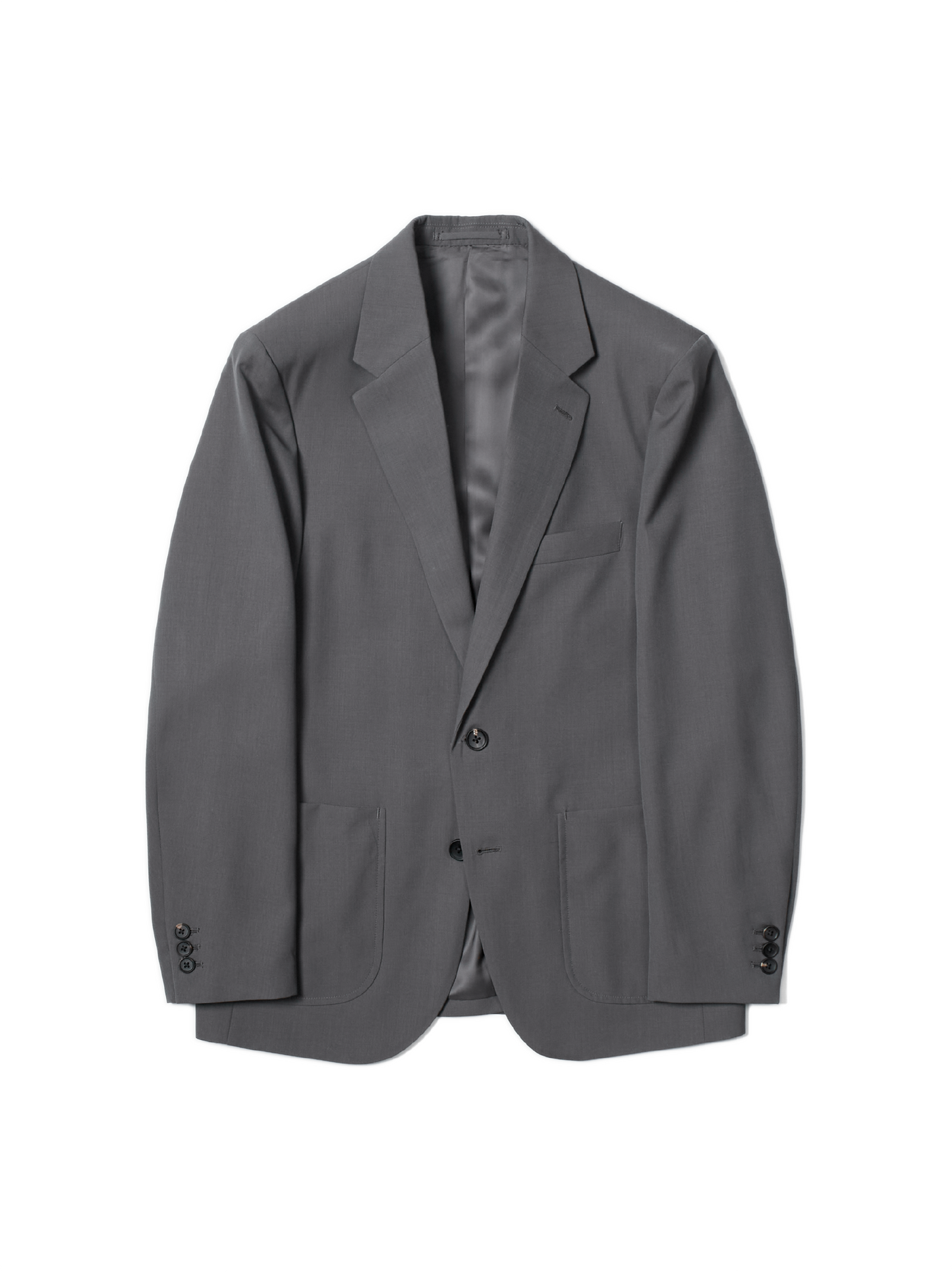 Super130's WORSTED WOOL TROPICAL TAILORED JACKET｜ASH TAUPE