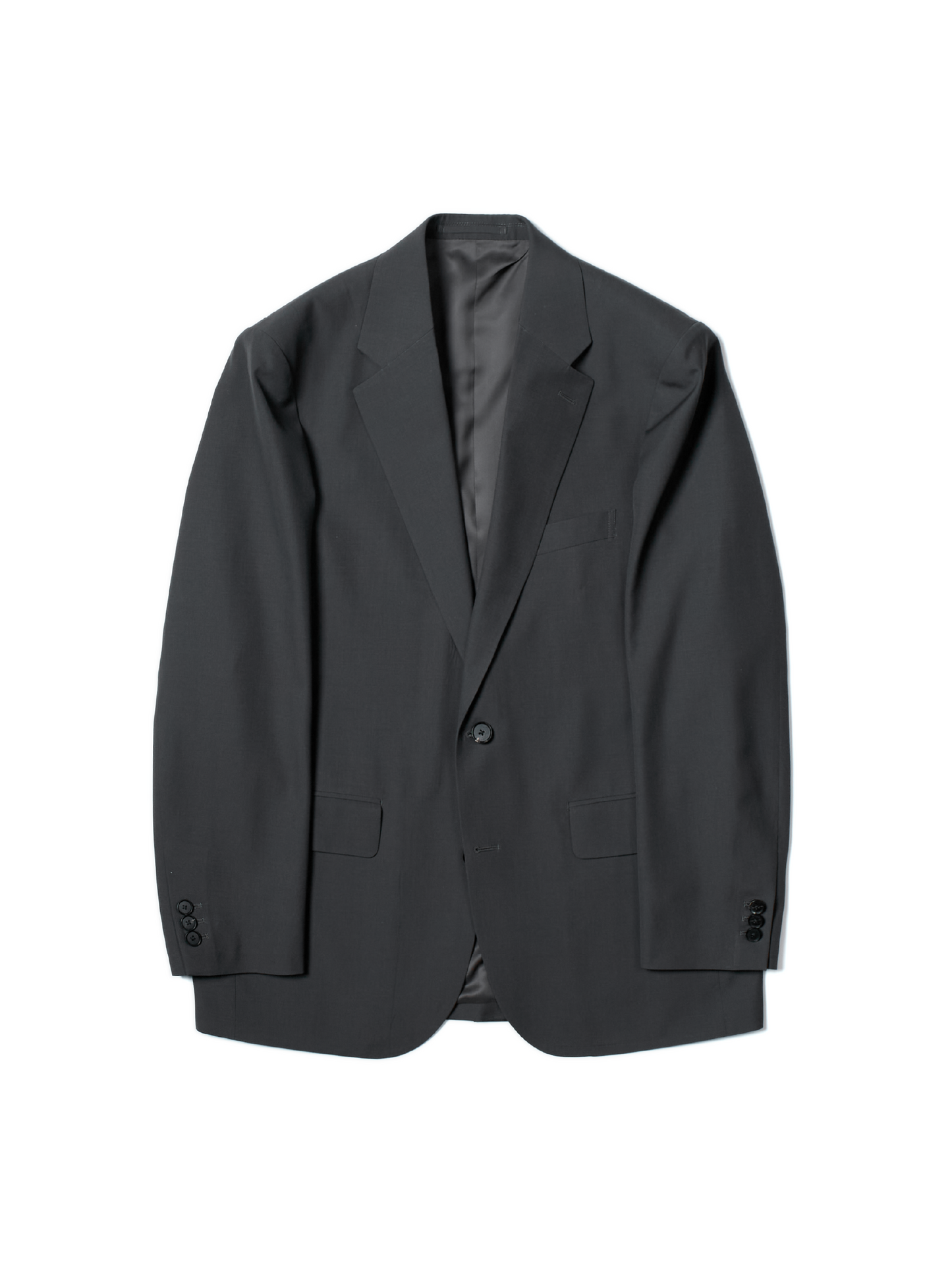 Super130's WORSTED WOOL TROPICAL TAILORED JACKET｜CHARCOAL