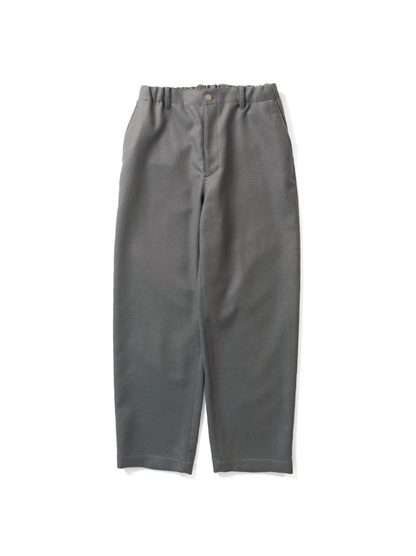 Super130's WOOL DOUBLE CLOTH PANTS｜LIGHT GRAY