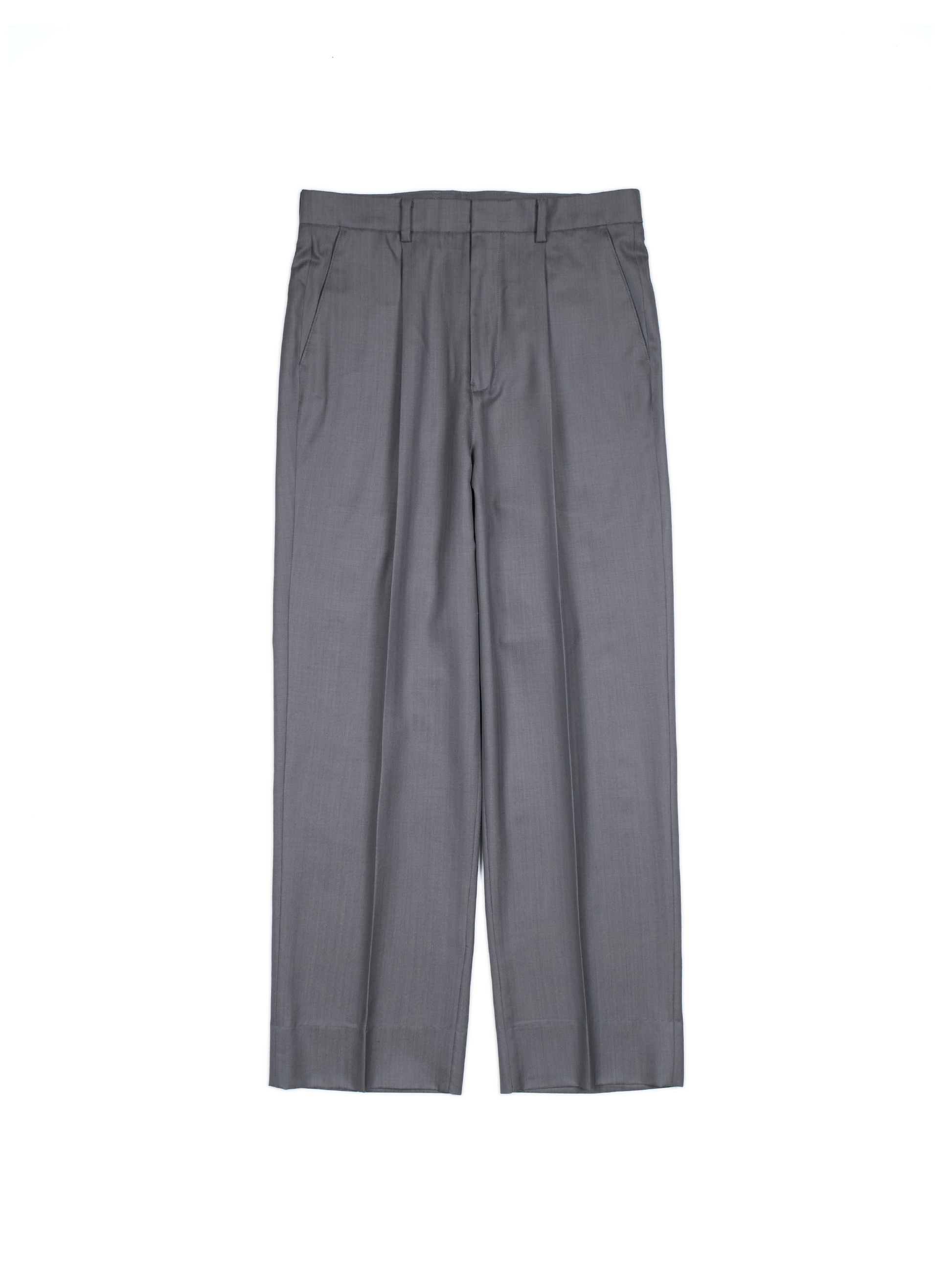 Super140's WOOL/KID MOHAIR HERRINGBONE SLACKS|GRAY – Cornier Super140's WOOL/KID MOHAIR HERRINGBONE SLACKS|GRAY – Cornier