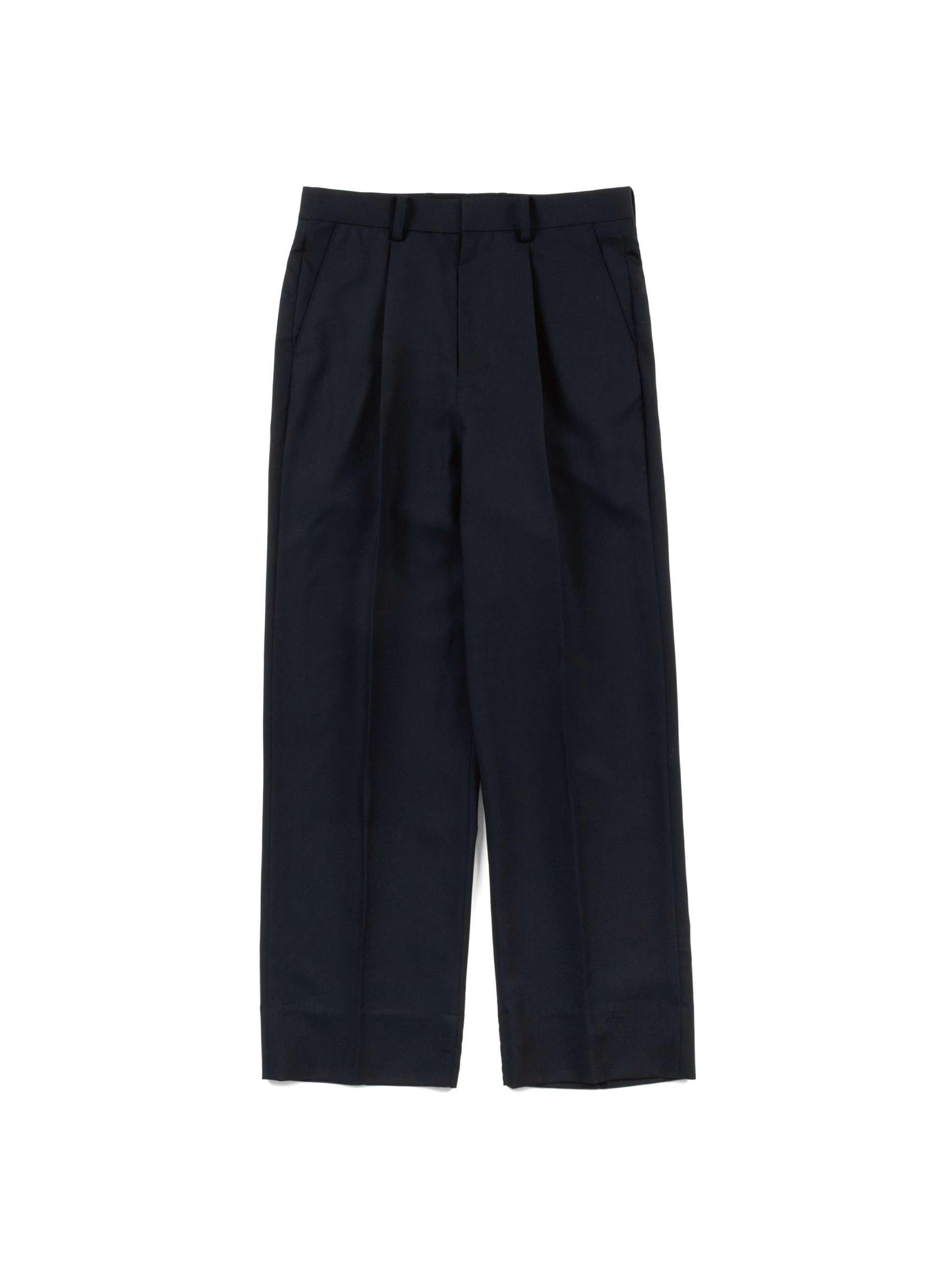 ゆ*け様 cornier Super160's ウールキッドモヘアスラックス 2 Super160's WOOL/KID MOHAIR SLACKS|DARK NAVY – Cornier