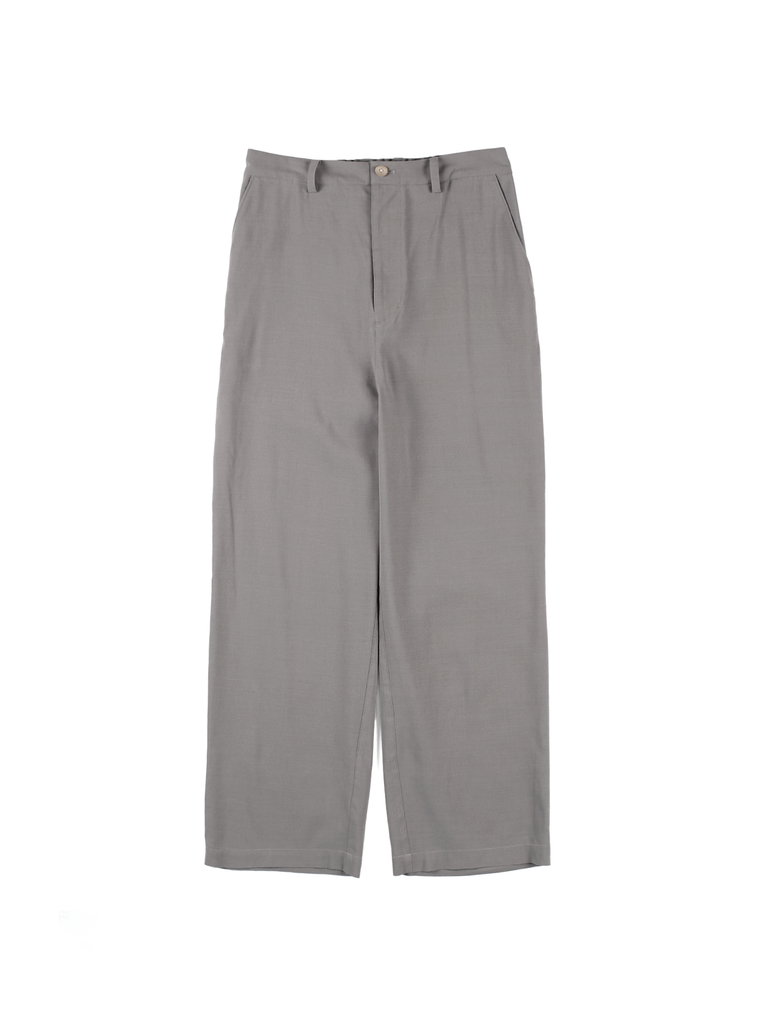 Super160's WOOL/PAPER EASY PANTS｜GRAY