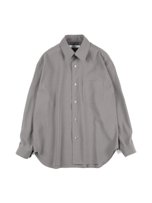 Super160's WOOL/PAPER SHIRTS｜GRAY