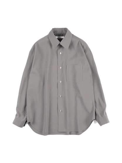 Super160's WOOL/PAPER SHIRTS｜GRAY