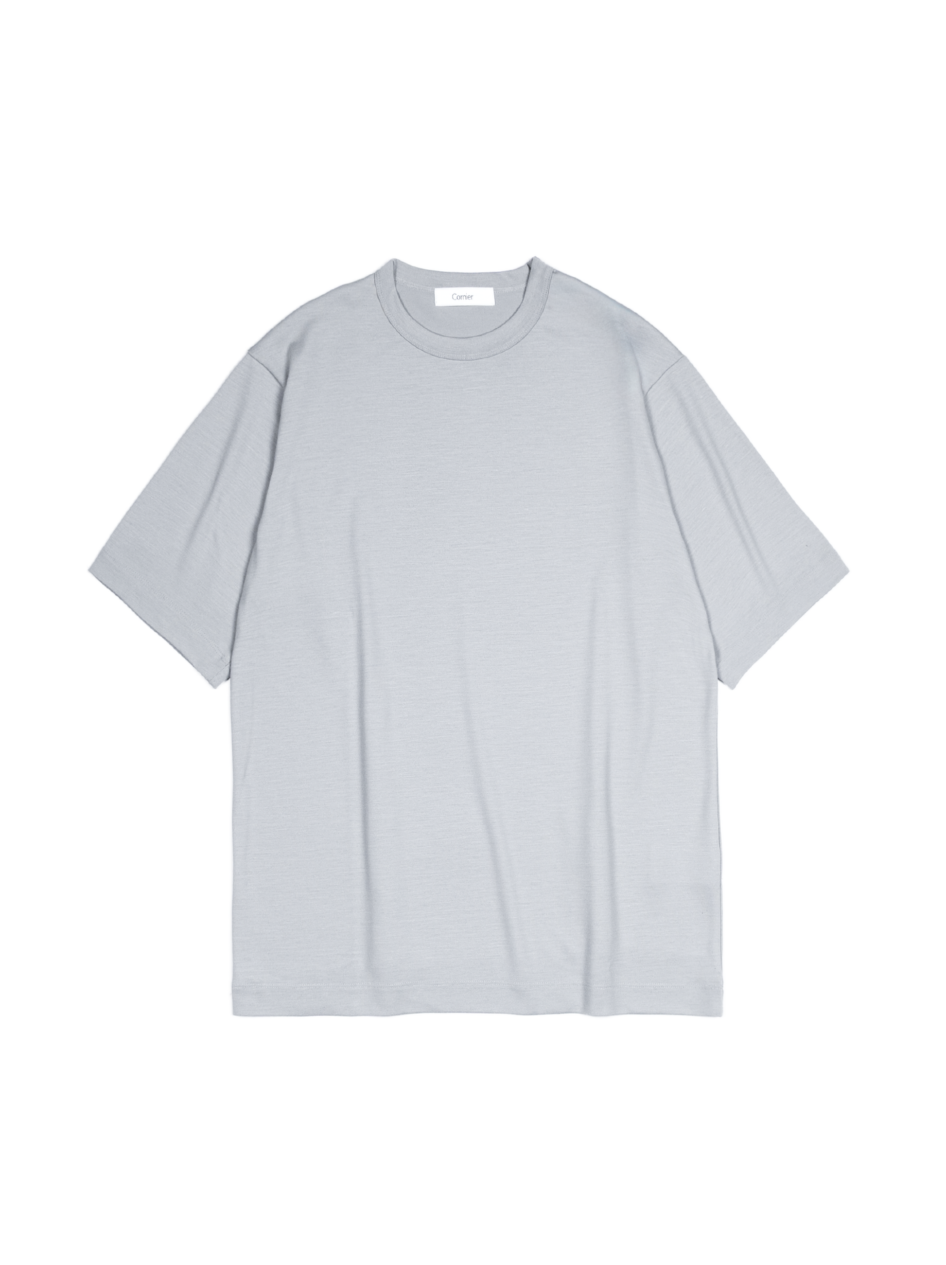 Super160's WORSTED WOOL T-SHIRTS|MIST – Cornier Super160's WORSTED WOOL T-SHIRTS|MIST – Cornier