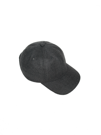 Super160's WORSTED WOOL VIYELLA CAP｜TOP CHARCOAL
