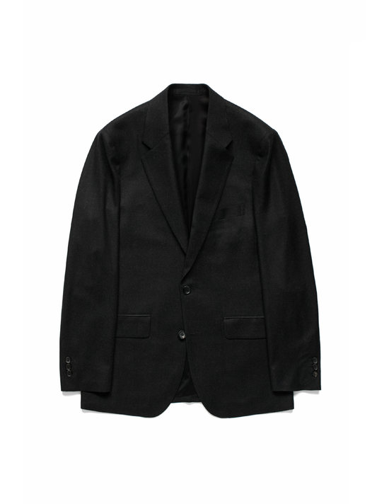 Super160's WORSTED WOOL VIYELLA TAILORED JACKET｜TOP BLACK