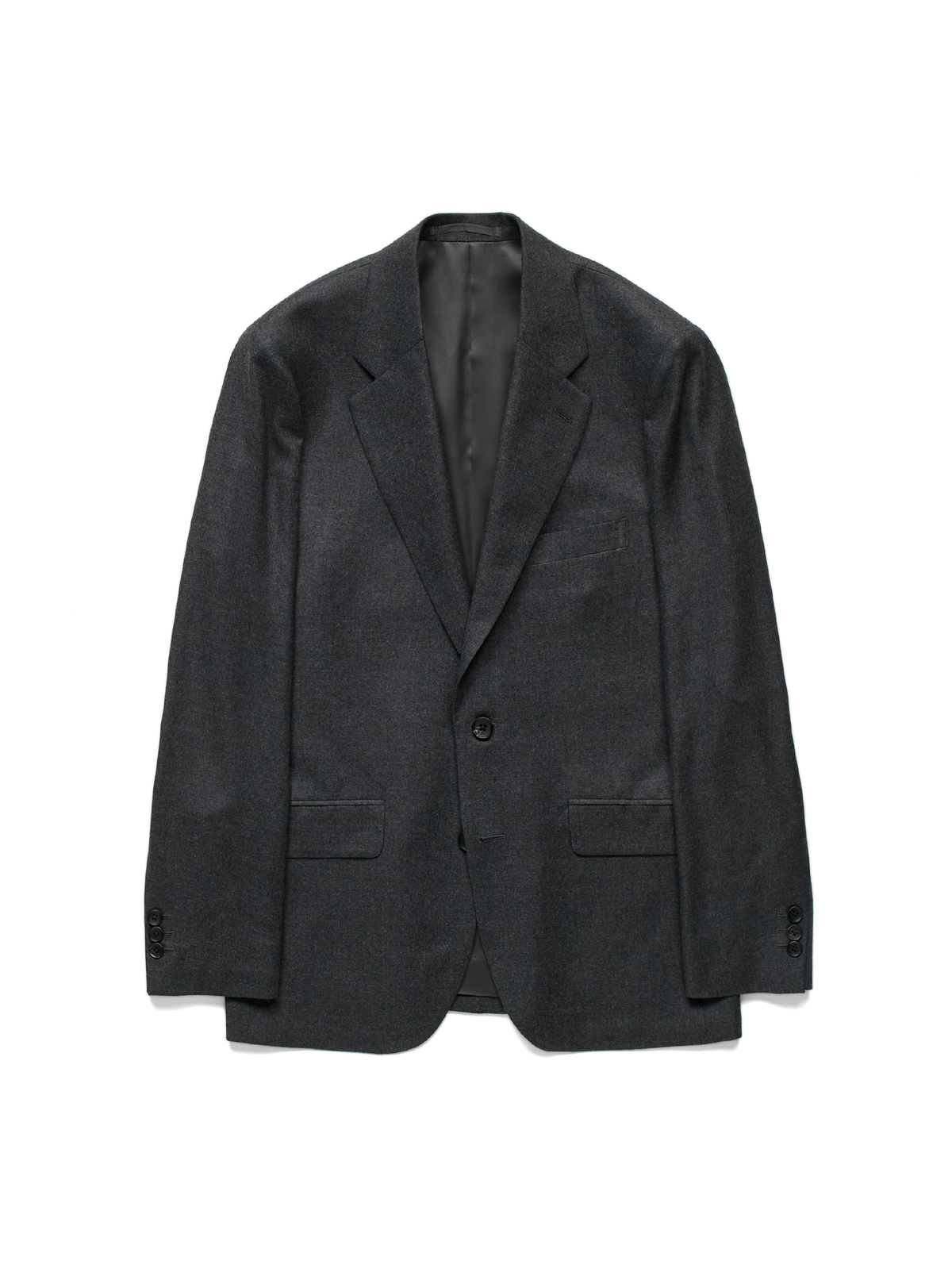Super160's WORSTED WOOL VIYELLA TAILORED JACKET｜TOP CHARCOAL
