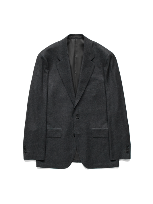Super160's WORSTED WOOL VIYELLA TAILORED JACKET｜TOP CHARCOAL