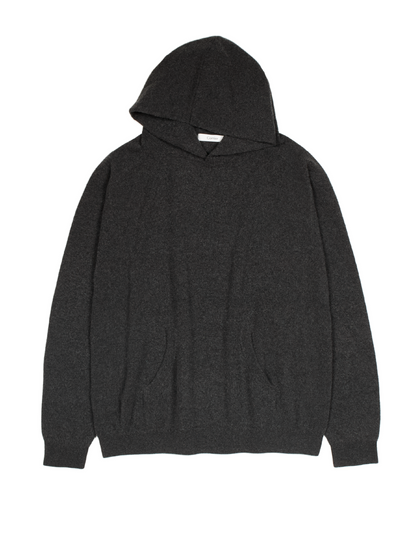 Super170's WOOL KNIT HOODIE｜CHARCOAL