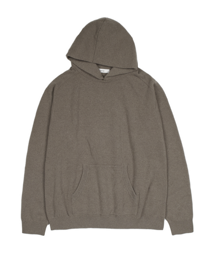 Super170's WOOL KNIT HOODIE｜GREIGE