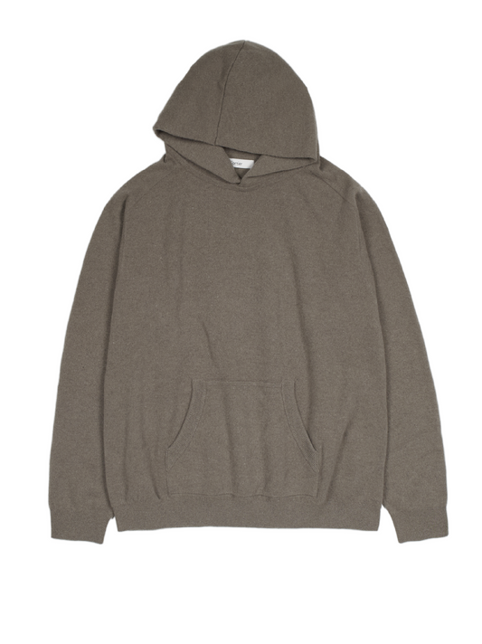 Super170's WOOL KNIT HOODIE｜GREIGE