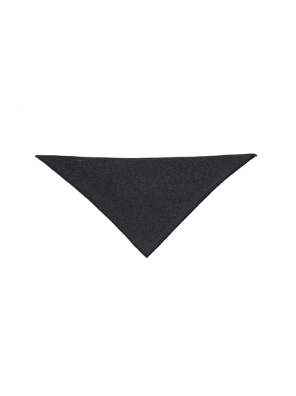 Super170's WOOL KNIT NECKERCHIEF｜CHARCOAL
