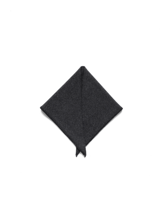 Super170's WOOL KNIT NECKERCHIEF｜CHARCOAL