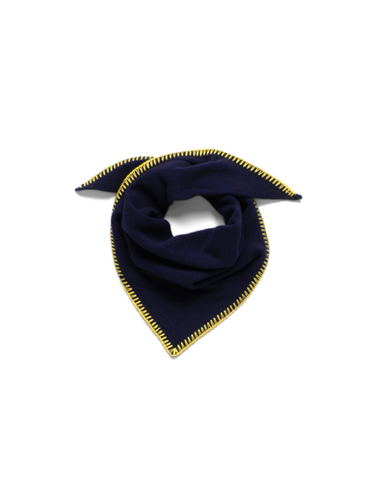 Super170's WOOL KNIT NECKERCHIEF｜NAVY