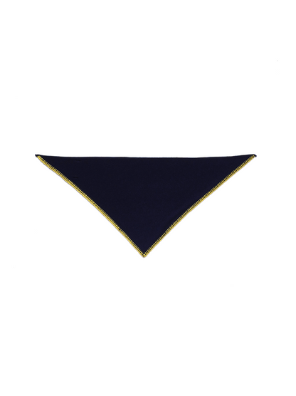 Super170's WOOL KNIT NECKERCHIEF｜NAVY