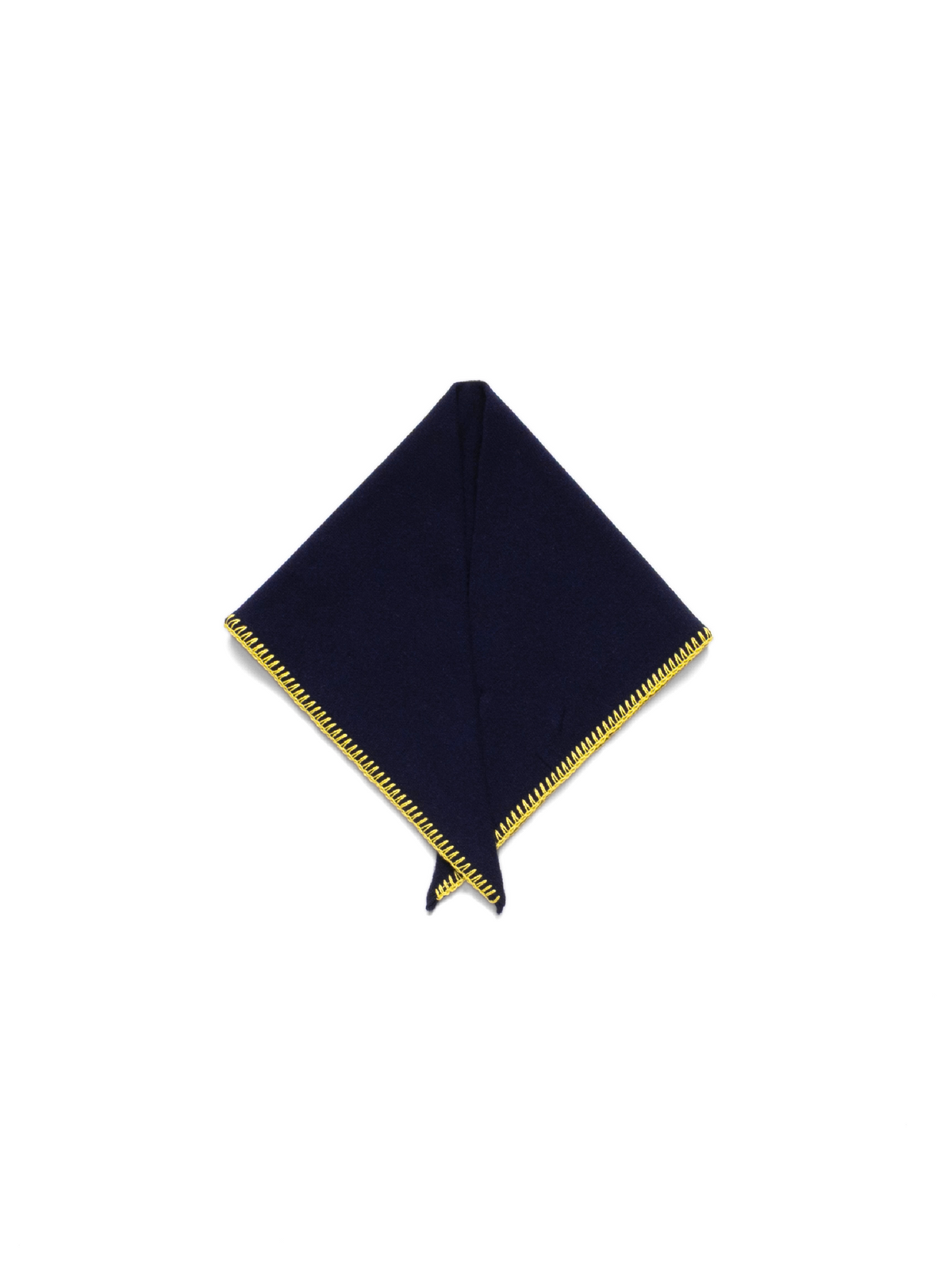 Super170's WOOL KNIT NECKERCHIEF｜NAVY
