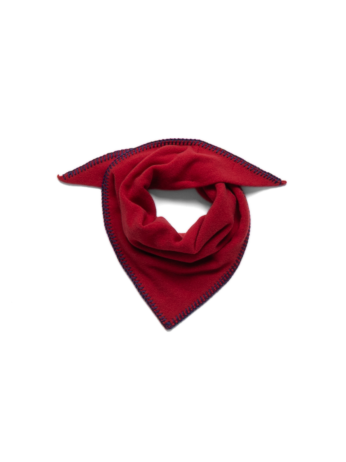 Super170's WOOL KNIT NECKERCHIEF｜RED