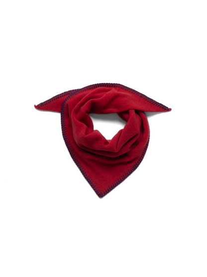 Super170's WOOL KNIT NECKERCHIEF｜RED