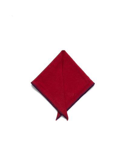 Super170's WOOL KNIT NECKERCHIEF｜RED