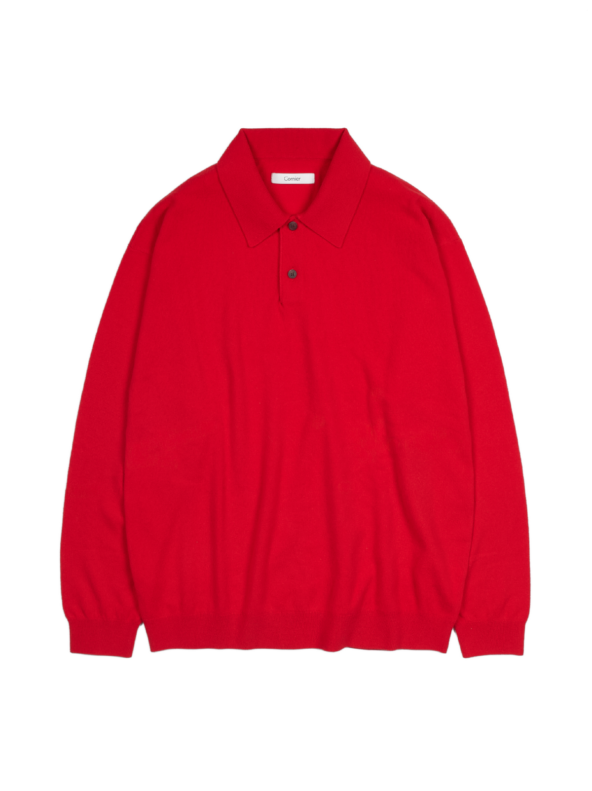 Super170's WOOL KNIT POLO SHIRTS｜SCARLET