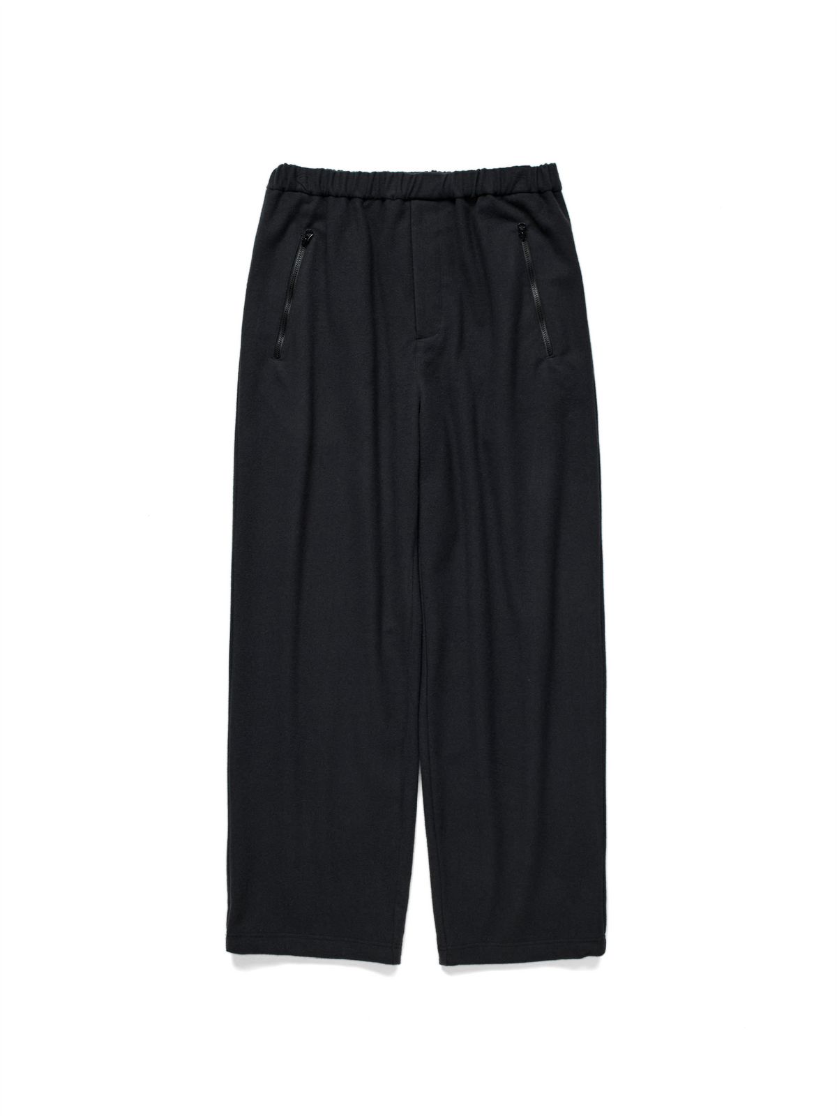 Super180’s WOOL FLEECE EASY PANTS｜INK BLACK