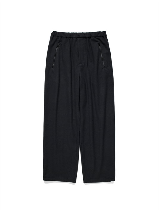 Super180’s WOOL FLEECE EASY PANTS｜INK BLACK
