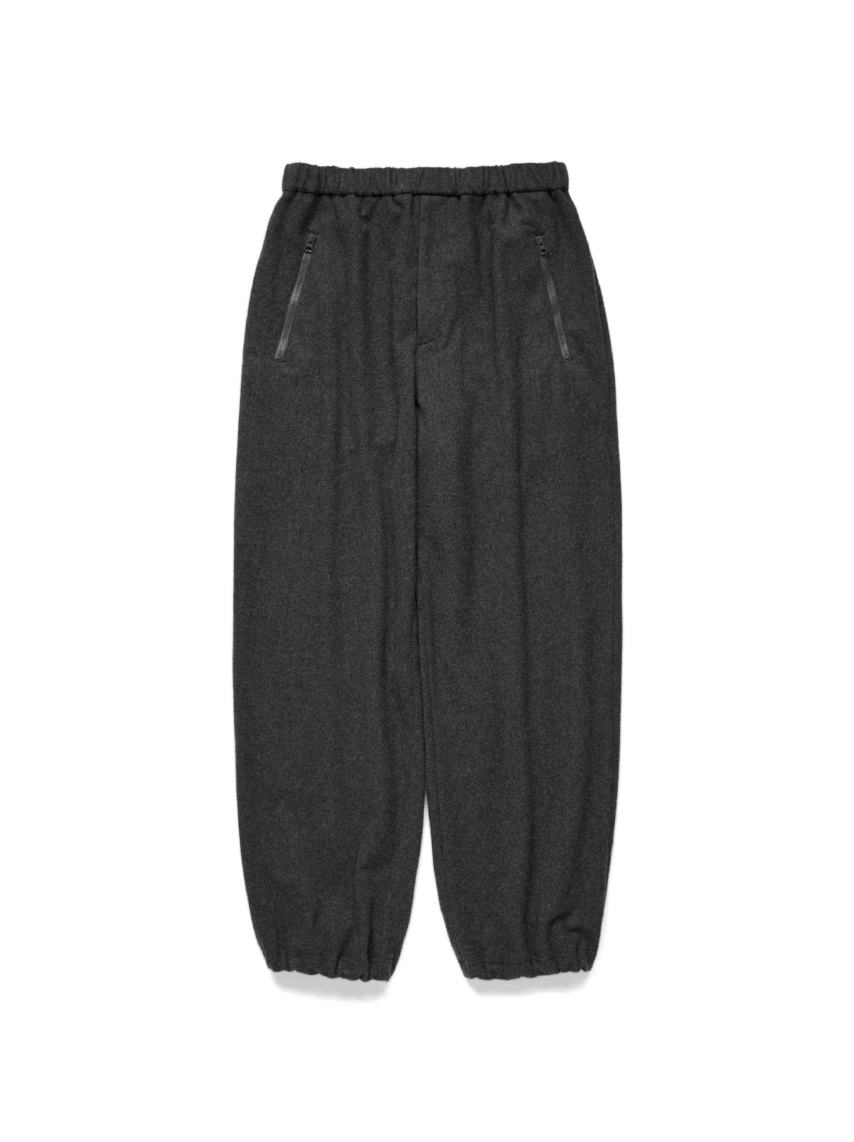 Super180’s WOOL FLEECE EASY PANTS｜TOP GRAY