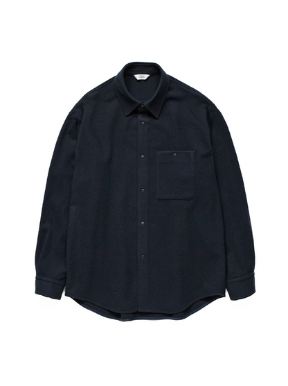 Super180’s WOOL FLEECE SHIRTS｜NAVY