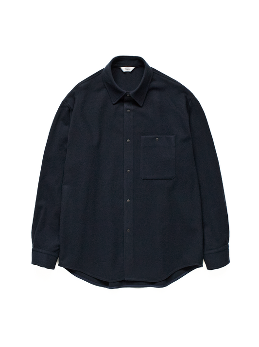 Super180’s WOOL FLEECE SHIRTS｜NAVY