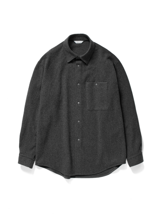 Super180’s WOOL FLEECE SHIRTS｜TOP GRAY