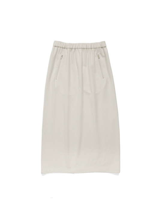 Super180’s WOOL FLEECE SKIRT｜PARCHMENT