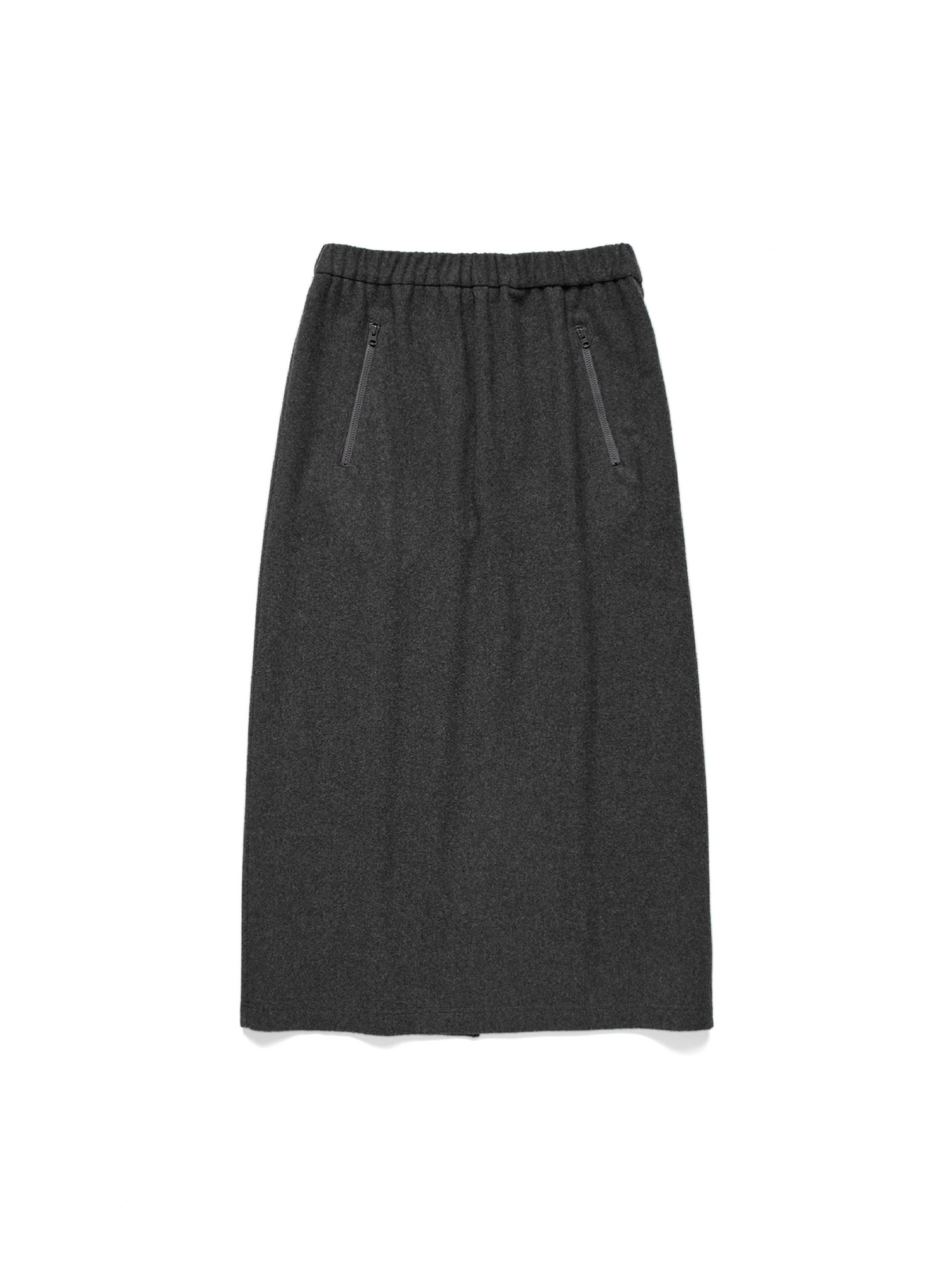 Super180’s WOOL FLEECE SKIRT｜TOP GRAY