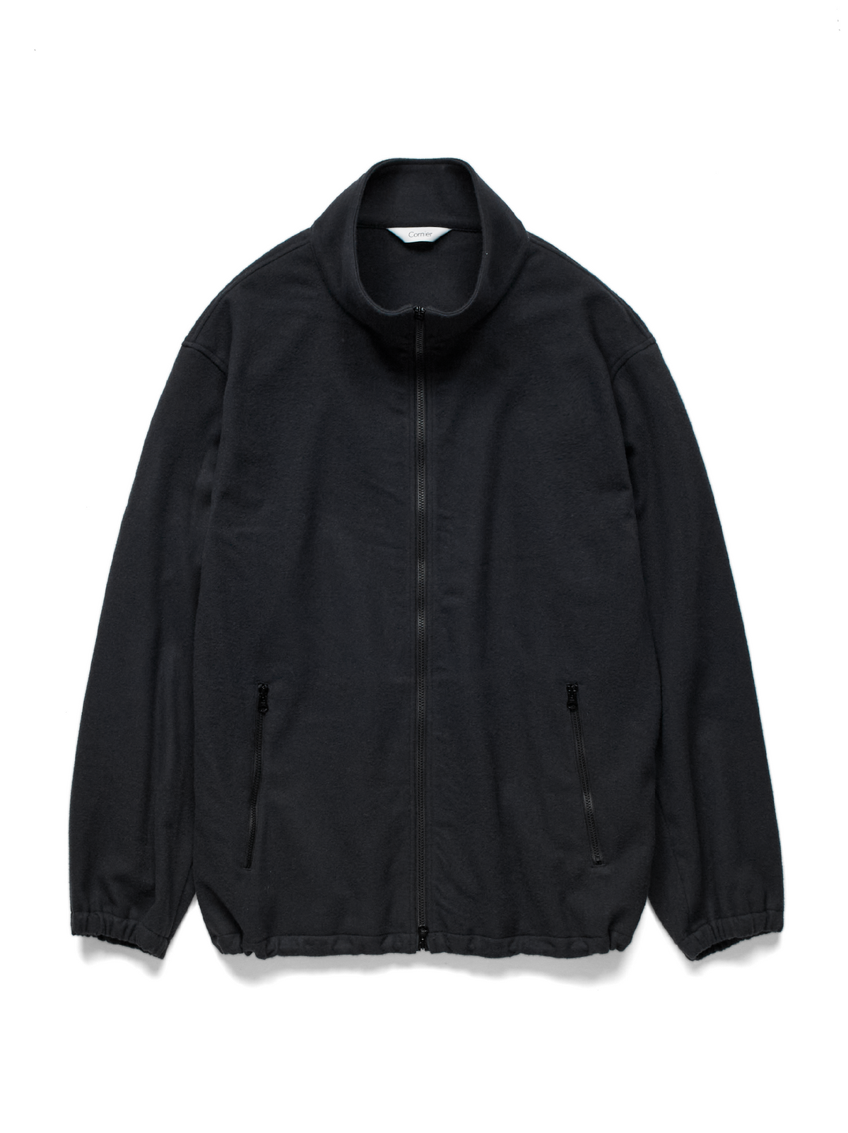 Super180’s WOOL FLEECE ZIP BLOUSON｜INK BLACK