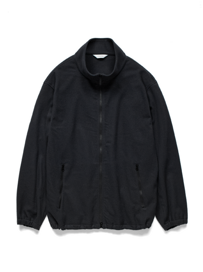 Super180’s WOOL FLEECE ZIP BLOUSON｜INK BLACK