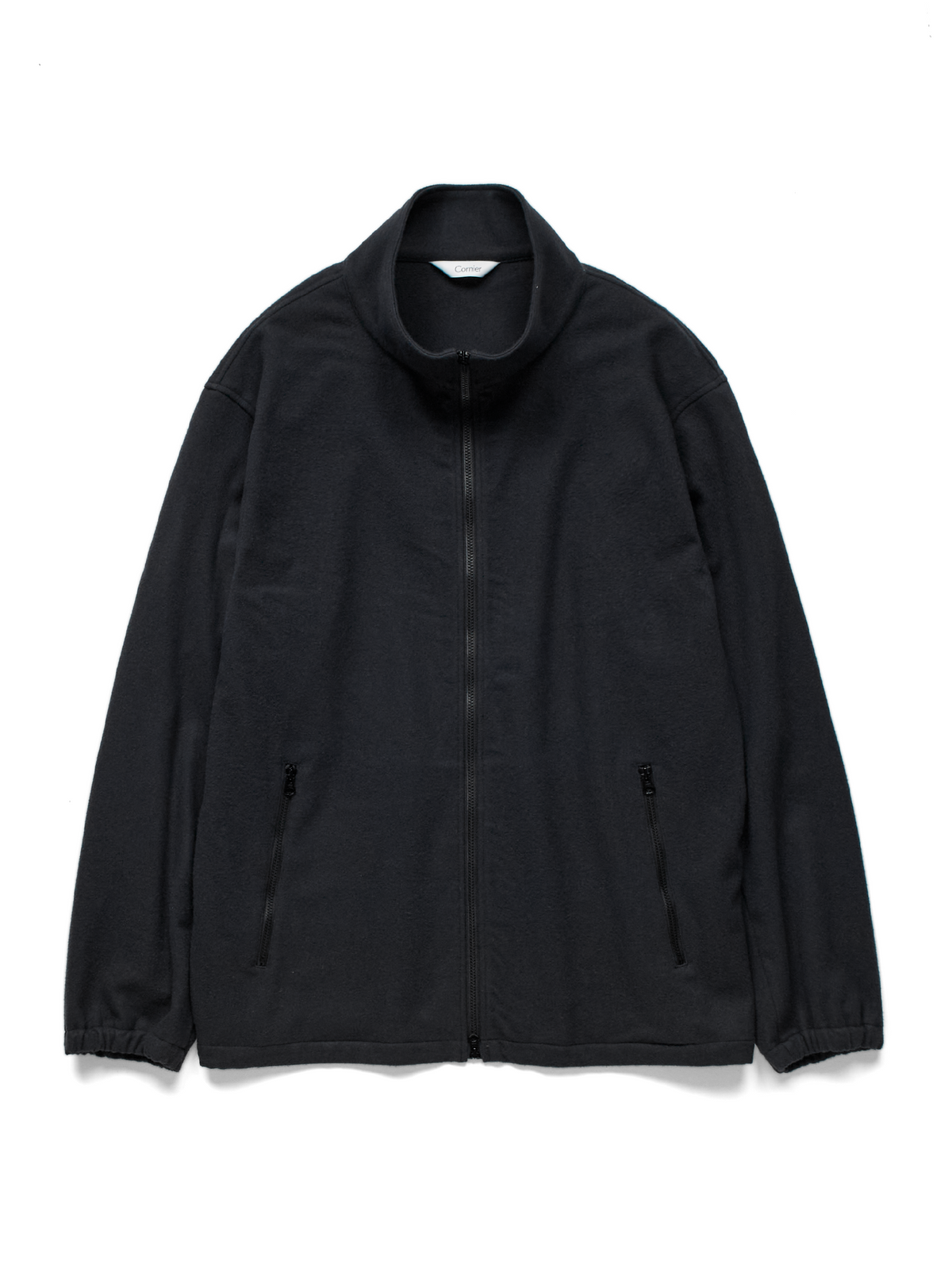 Super180’s WOOL FLEECE ZIP BLOUSON｜INK BLACK
