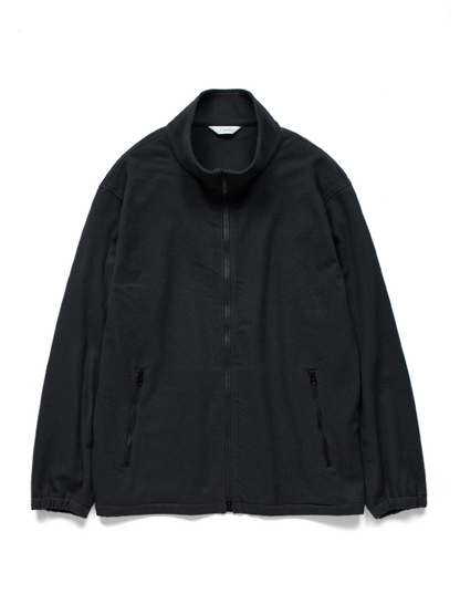 Super180’s WOOL FLEECE ZIP BLOUSON｜INK BLACK