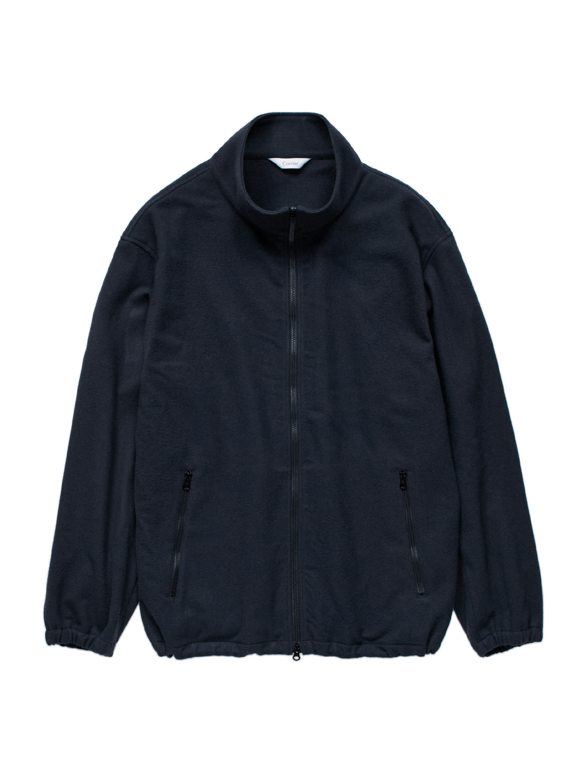 Super180’s WOOL FLEECE ZIP BLOUSON｜NAVY