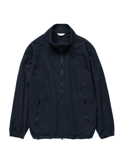 Super180’s WOOL FLEECE ZIP BLOUSON｜NAVY