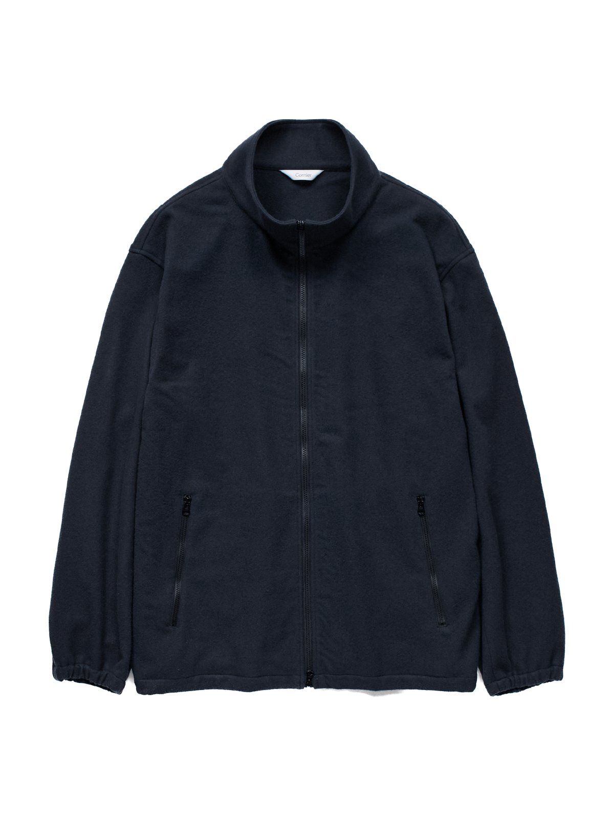 Super180’s WOOL FLEECE ZIP BLOUSON｜NAVY