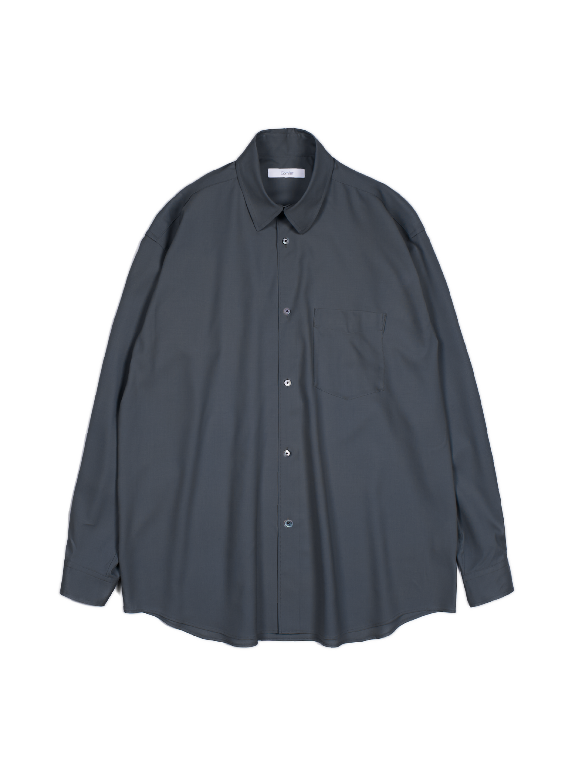 トップス Cornier WORSTED WOOL SHIRTS Super180's WORSTED WOOL SHIRTS｜M.GRAY – Cornier